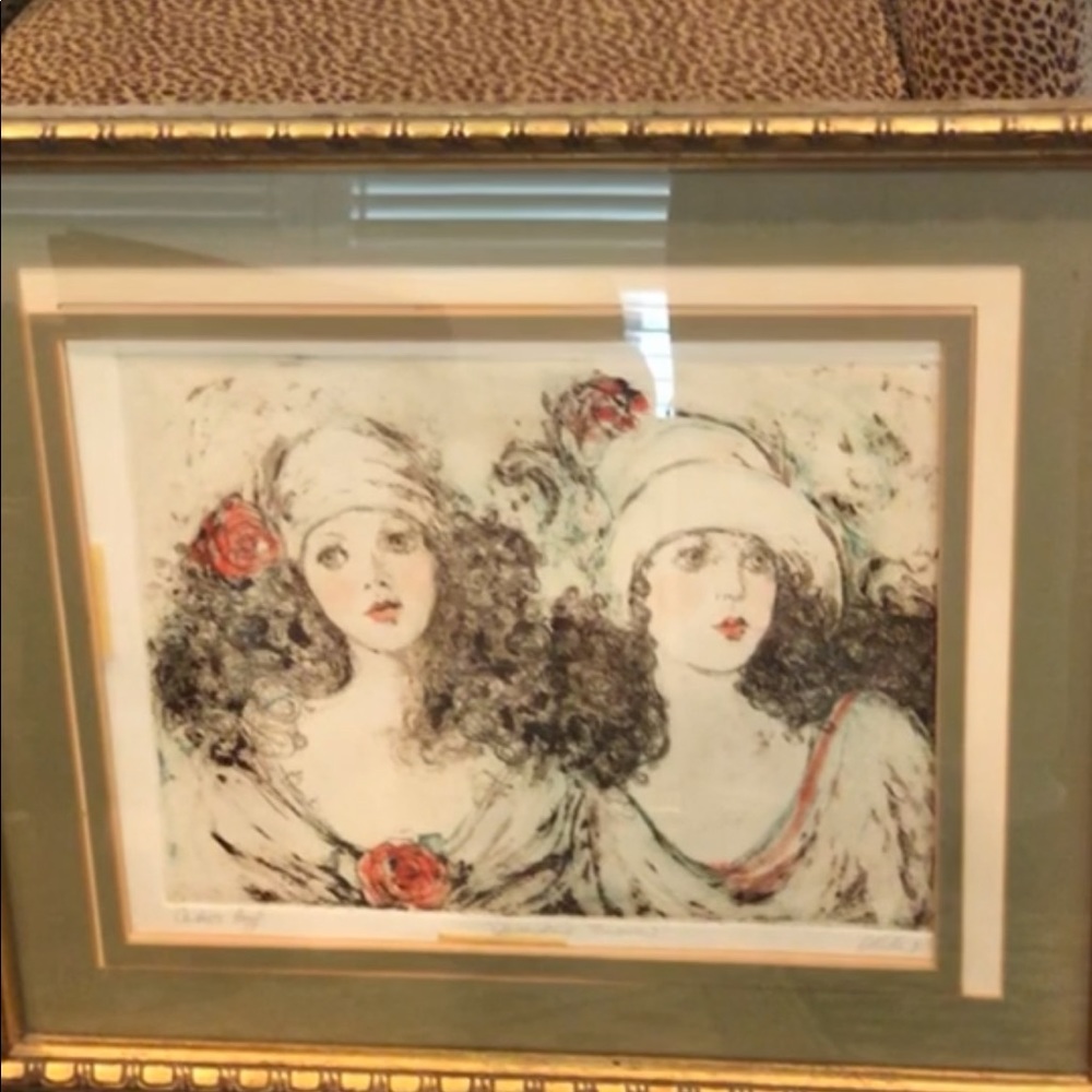 Wall Art by renowned artists. Lithographs, proofs, acrylics. Ask for prices.